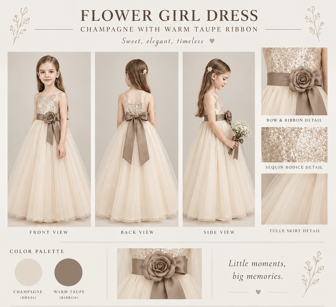 Flower girls and bearers wedding attire
